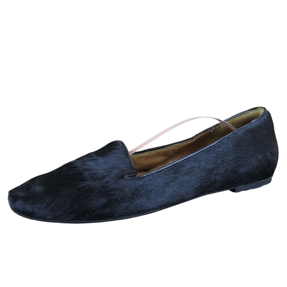 Clarks Women's Artisan Calf Hair Flat Black Leather Sz 11 Medium‎  Used 2025